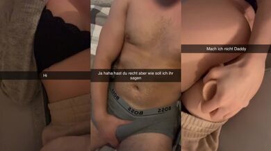 Cheating girlfriend wants to fuck classmate on Snapchat German