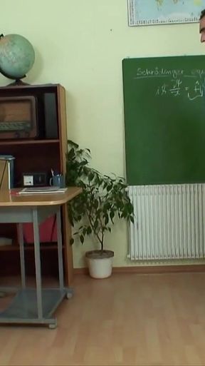Lucky professor fucks with a sexy hot blonde with small tits and hot tight shaved pussy