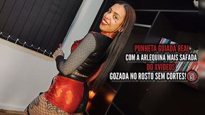 punheta guiada real com a arlequina mais safada do xvideos- gozada no rosto sem cortes!