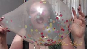 My nails and the confetti balloon