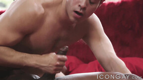 Stud Max Konnor roughly fucks the cum right out of Cazden Hunter