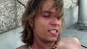 Bareback Rooftop Scene-4 Handsome Gay Man Enjoys His Neighbor's Ass on the Roof