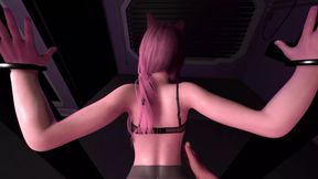 Fucking Fox Ear Girl in Standing Doggie POV