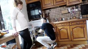 Gorgeous Busty Spanish Blonde MILF Tania Villalobos Has Fun in the Kitchen