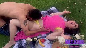 Sexy Family Picnic Blowjob