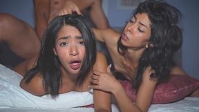 Latina College Babes Share an Intimate Threesome Thrills