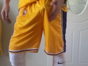 Masturbation show by basketball boy