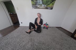 Horny Femdom Spins the Wheel to Make You Jerk off