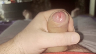 Playing with my cock in the morning