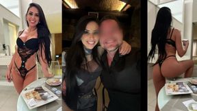 de corno para outro corno - rainha hotwife trai o marido com o marido corno da brazilianhotwife e o marido corno manso so fica na punheta.