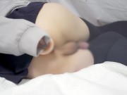 ディルドで女装アナルオナニー 触れずにトコロテン射精