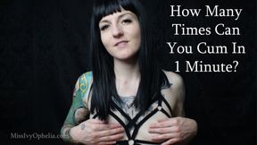 How Many Times Can You Cum In One Minute?