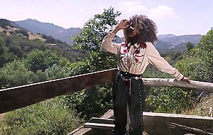 Exotic and beautiful Jenna Foxx strips down at the ranch to reveal her perfect natural body