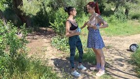 chapter 11, vampire and her friend victoria arias, looking for turnips in the field.