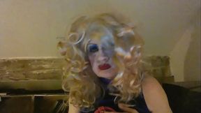 Cross-dressed smoking slut wants your piss in her mouth