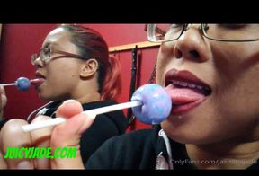 Does My Mouth and Tongue Make You Weak? Licking and Sucking on a Lollipop Can You Just Imagine Me Doing This to You?