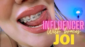 Influencer with braces JOI 720p