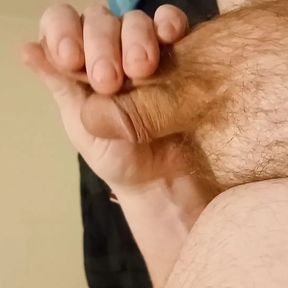 milking the cum out of my cock