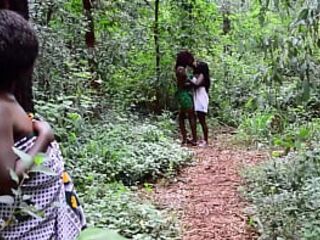 Hot Hirsute Vagina Black BFFs Lick Juicy Cunt & Cum Hard In Wild Washroom Hookup