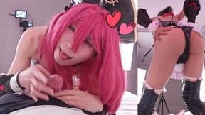 POV Enjoying cosplay Fuck with Mast maid, Goddess of Victory NIKKE Asian Hentai Shemale Femboy Trans 7