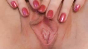 ”Horny blonde not satisfied with one dildo”