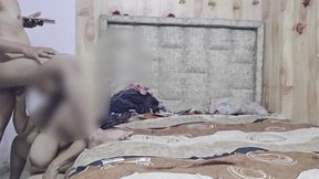 Stepbrother and Stepsister Hard Working in Bed