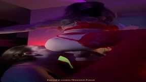 Anal and ass-licking fun at a Red Party with a MILF and a young brunette wife