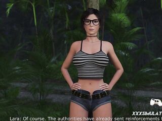 Lara Croft Groans in Intensive NTR Scene