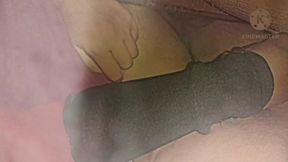 Hot Indian Aunty Saree Sensual handjob open hend massage oil