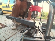 DIY Floating Table 2 - Drill Holes 4k HD Hothandyman NipSlip best moments (Music)