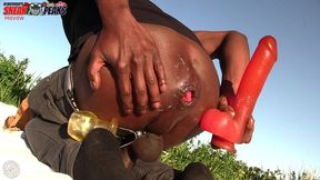 *premium* playing in my asshole outside in the public - dj buttpussy