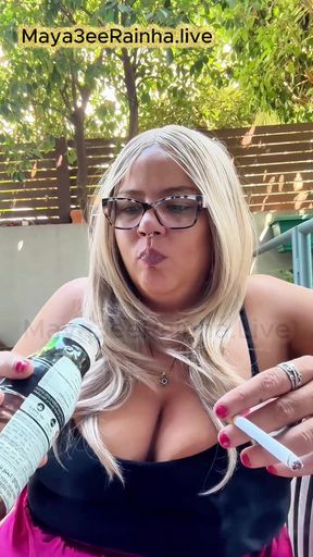Raw Morning Smoke Saggy Tits & Unfiltered Goddess Worship