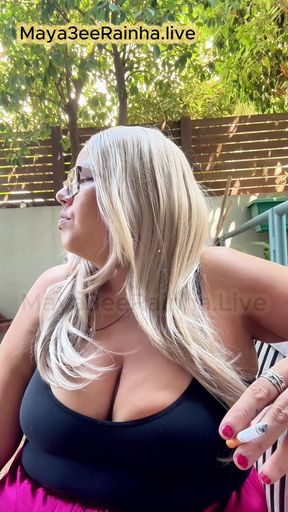 Raw Morning Smoke Saggy Tits & Unfiltered Goddess Worship