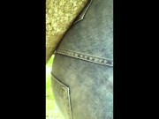 Forest teen fart in jeans