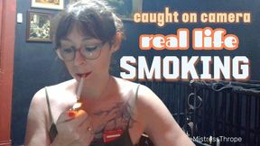Caught on Webcam: Real Life Smoking