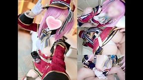 Aliceholic13genshin Impact Charlotte Cowgirl & Glove-handjob Triple Finish