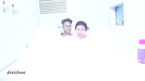 lots of foam in the jacuzzi part 1