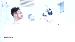 lots of foam in the jacuzzi part 1