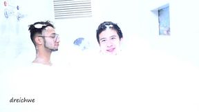 lots of foam in the jacuzzi part 1