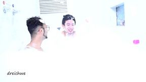 lots of foam in the jacuzzi part 1