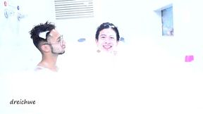 lots of foam in the jacuzzi part 1
