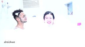 lots of foam in the jacuzzi part 1