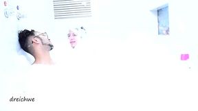 lots of foam in the jacuzzi part 1