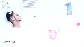 lots of foam in the jacuzzi part 1