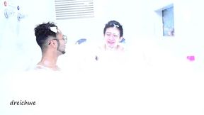 lots of foam in the jacuzzi part 1