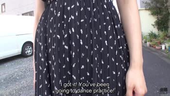 Japanese Cutie Teaches Private Belly Dance, Then Undresses for Me