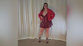 Tall BBW Tempting in Leather Try on Haul