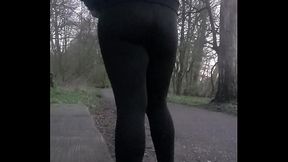 The best public anal with big fat dildo and a juich fat ass in park