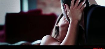 Beauty with Dark Hair Gives a Blowjob and Gets Fucked Deep