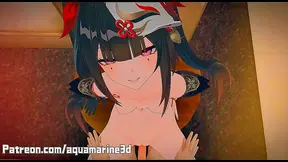 Sparkle Anime Chick Gets Wild in Uncensored Honkai Star Rail Hentai Scene